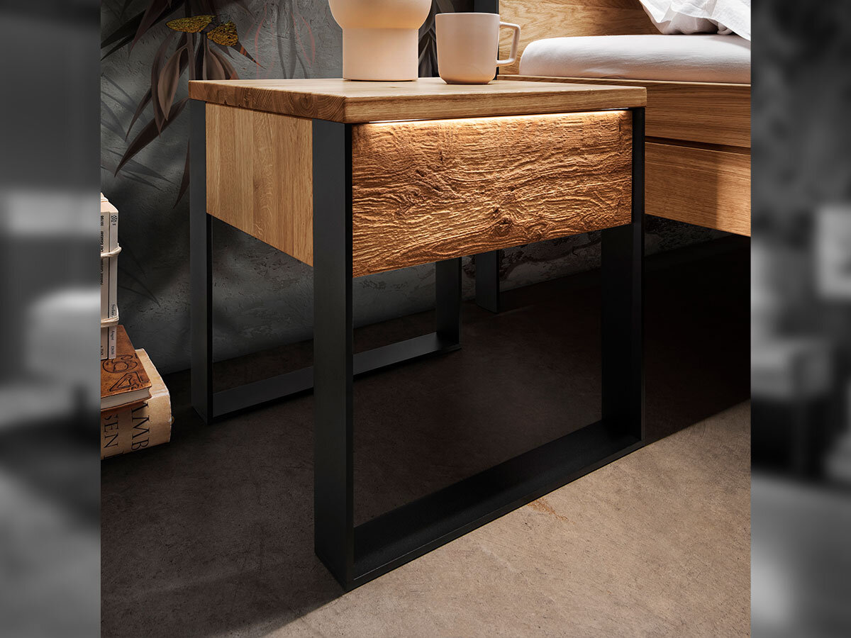 Komplettschlafzimmer aus massivem Holz Wildeiche | Alle Schränke