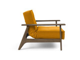 Innovation Splitback Stuhl mit Frej Armlehnen Frey Eiche 518 Elegance Green