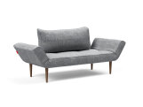 Innovation Zeal Klappsofa 586 Phobos Latte Styletto Beine (dunkles Holz)