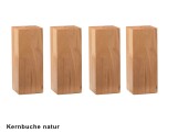 Hasena F&uuml;&szlig;e Holz Cantu Woodline Buche natur, lackiert (06) 30 cm