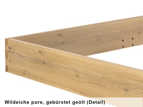 Hasena Naturo-Line Connecto 23 Rahmen Wildeiche pure, geb&uuml;rstet, ge&ouml;lt (96) 180 cm 200 cm