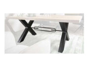 Metall: X-förmig mit Spanner f. Tischgrößen bis 200 cm